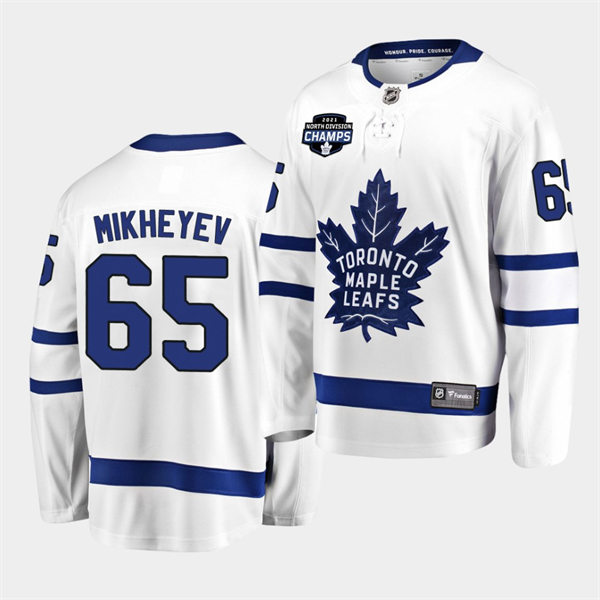 Men's Toronto Maple Leafs #65 Ilya Mikheyev adidas Away White Player Jersey Men's Toronto Maple Leafs #65 Ilya Mikheyev adidas Away White Player Jersey